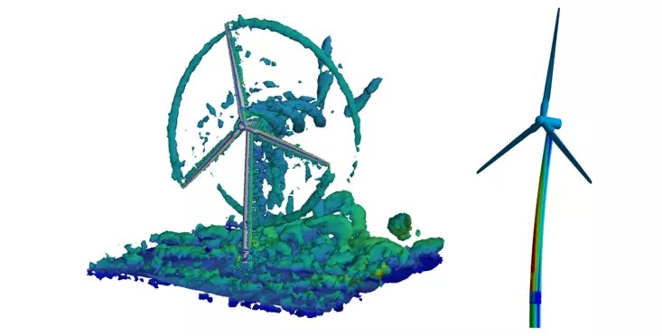 Digital twin simulation of an ageing monopile-type offshore wind turbine